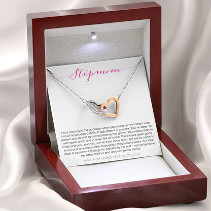 Step Mom Gift Bonus Mom | Stepmom Gift For Step Mom | Step Mother Gift For Stepmom Necklace | Second Mom Gift Mothers Day