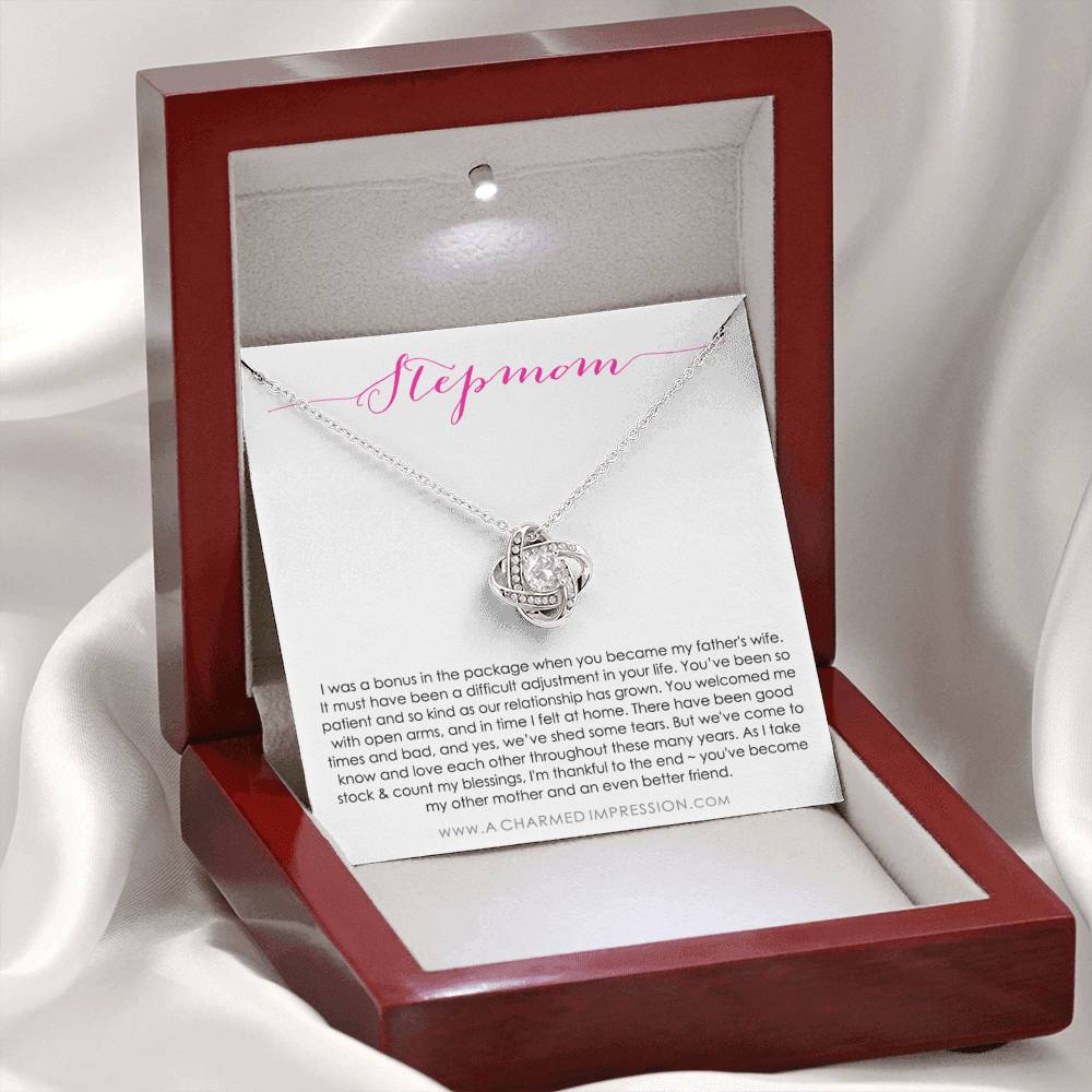 Step Mom Gift Bonus Mom | Stepmom Gift For Step Mom | Step Mother Gift For Stepmom Necklace | Second Mom Gift Mothers Day