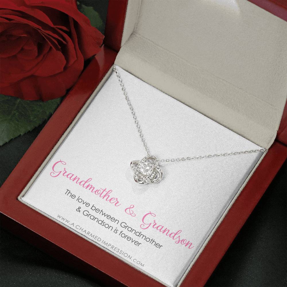 Grandma Gift From Grandson, Grandmother Grandson Gift, Grandmother Necklace, To My Grandma From Grandson Jewelry, Top Grandma Gift