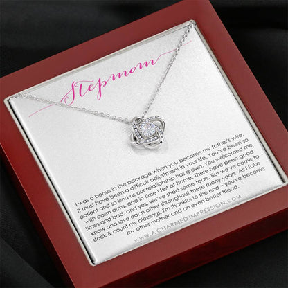 Step Mom Gift Bonus Mom | Stepmom Gift For Step Mom | Step Mother Gift For Stepmom Necklace | Second Mom Gift Mothers Day